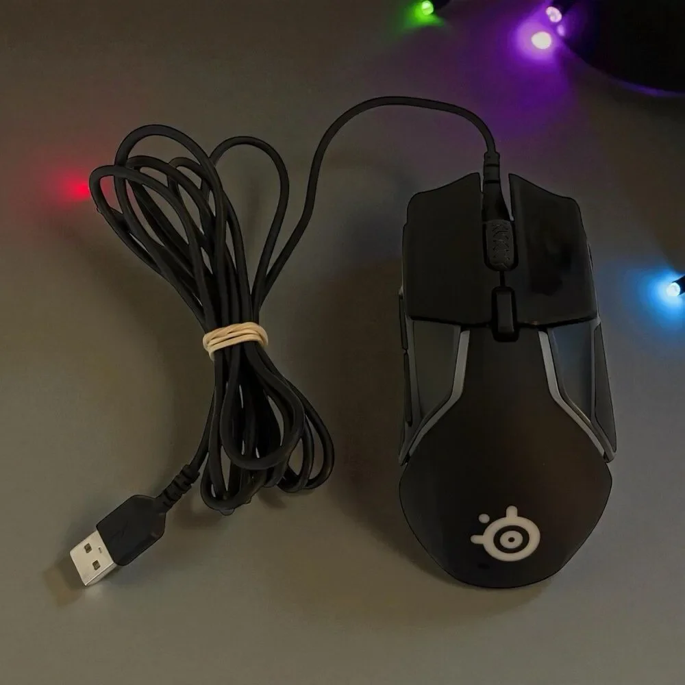 SteelSeries Rival 600 Black Wired Dual Optical RGB Lighting Gaming Mouse